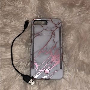 LUMER CASE-ROSE GOLD MARBLE-IPHONE 7/8 PLUS